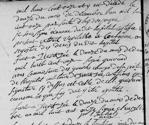 CARABY Louis Henry - S - Ziérikzée 26-01-1812(2)