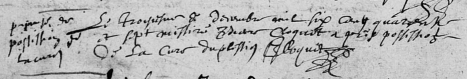 CLOQUET Pierre - 1647 - Prise de possession de la cure du Plessis-grammoire
