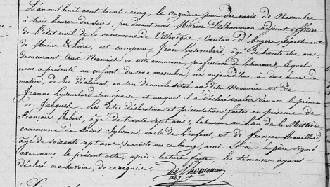 LISEMBARD Jacques (Jeanne) - N - 11-11-1835 - Villevêque