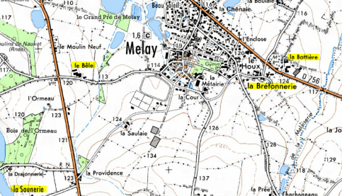 Melay - La Bretonnerie - La Saunerie - Le Bêle - La Bottière