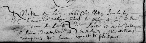 Plessis-Grammoire-1661 - Bilan catastrophique de l'année