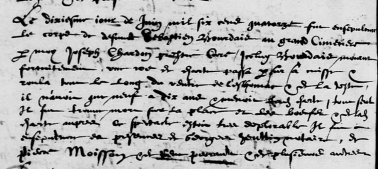Enfant écrasé par une charrette-Marigné - 1614