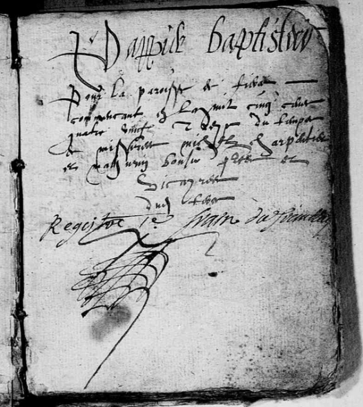 Tiercé-Baptêmes-1591-page de garde