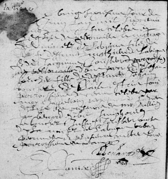 DELAVIGNE Michel et LEBOUCHER Jeanne - M - 26-06-1629 - Pellouailles