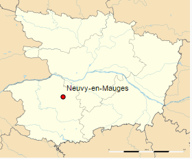 Géolocalisation sur la cart du Maine-et-Loire
