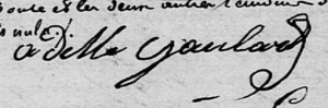 GAULARD Adèle-1841-Signature