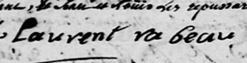 RABEAU Laurent - Signature - 1748 - Villevêque (13 ans)