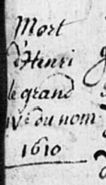 Mort d'Henri IV