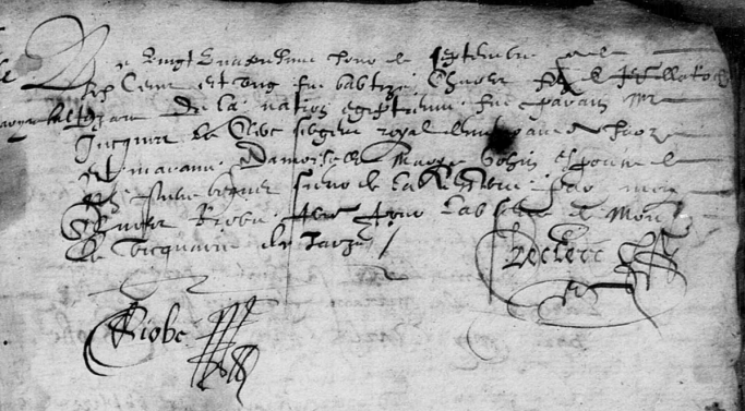 Baptême-LAROCHE-nation-Egyptienne-1601-Jarzé