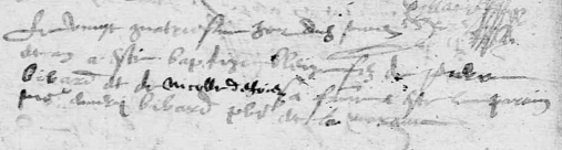 BIBARD Blaise - B - 24 février 1616-Le Voide