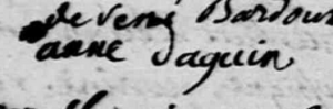 DAGUIN Anne - 1758 - Signature