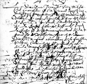 DE LA ROCHE Marie - Abjuration - 10-06-1646-Angers-Saint-jean-baptiste-Saint-Julien-vue 298