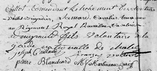 Signatures du commando de baptême