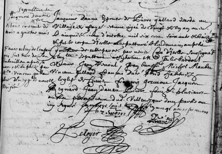 Villevêque-Tiré du sein de sa mère