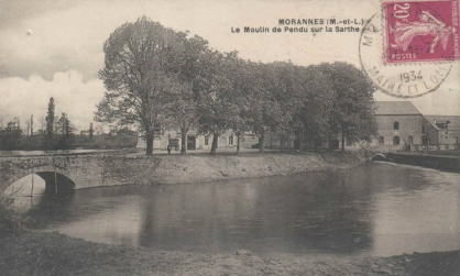 Morannes- Le Moulin de Pendu sur la Sarthe