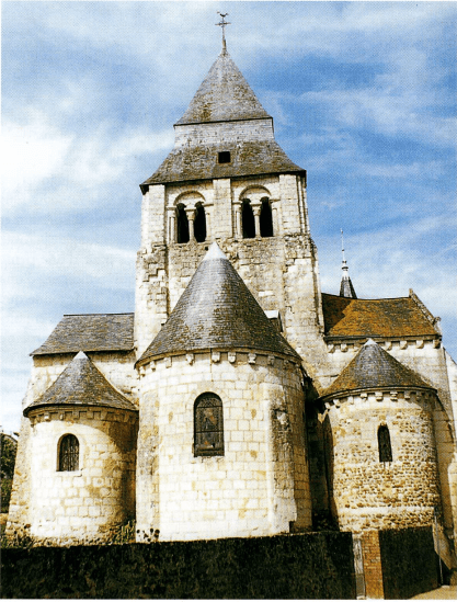 Echemiré (Maine-et-Loire)-Eglise Saint-Martin-Tour du transept et chevet
