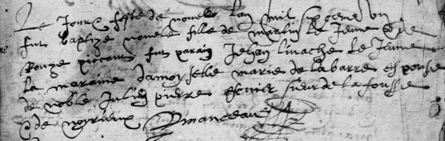 LEJEUNE Noelle - B - 25 décembre 1601