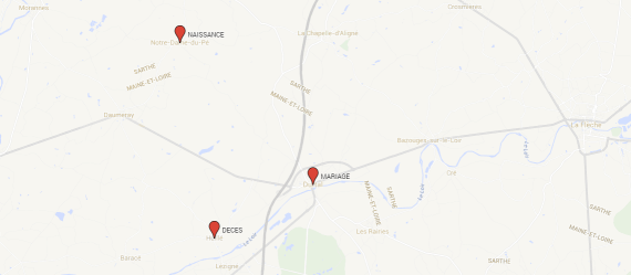 CHAIGNON René - Lieux de vie