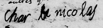 NICOLAS Charles - Signature-16-09-1665-Saint-Georges-du-Puy-de-la-Garde