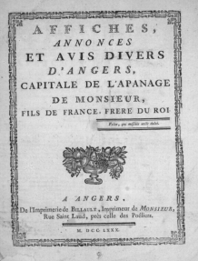 Affiches d'Angers-1773