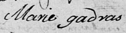 GADRAS Marie - 1704-La Jumellière