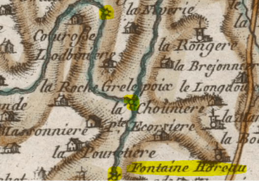 Botz-en-Mauges-Fontaine Horau et Moulins à eau