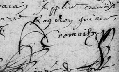 CRAMOISY Suplice - 1637 - Joué-Etiau