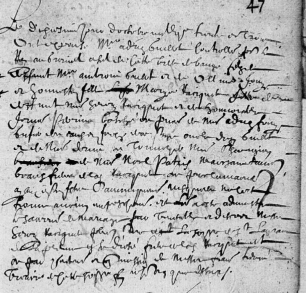 GUILLOT Adrien et RACIQUOT Marie - M - 10 octobre 1633 - Baugé