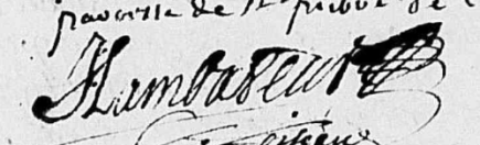 LAMBATEUR Jacques - 1696 - Ambillou