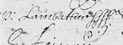 LAMBATEUR Pierre - 1688 - Ambillou-Château