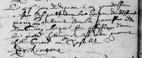 LAMBERT Marin - S - 27 juillet 1632 - Tiercé