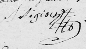 TIJOU Jacques - 1678 - Chemillé Saint Pierre