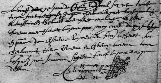 USUREAU René x GAZEAU Renée -M-20-06-1633-Le-Pin-en-Mauges