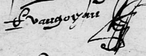 VAUGOYAU René - 1620-Villevêque